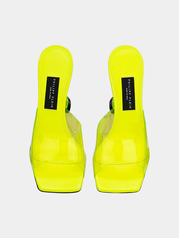 Leather sandals with transparent strap - 6