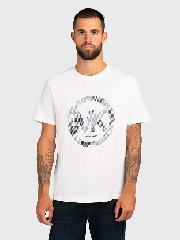 T-shirt with round neck and logo - 1
