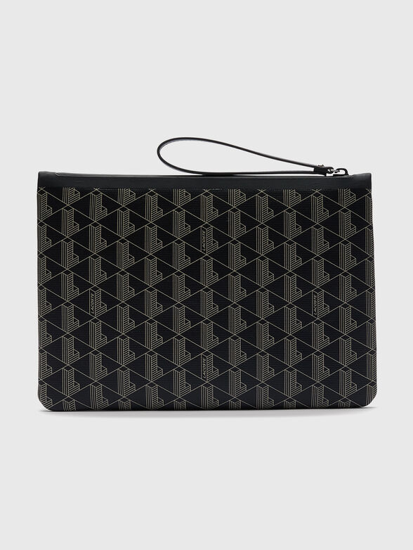 Clutch with monogram logo print - 2