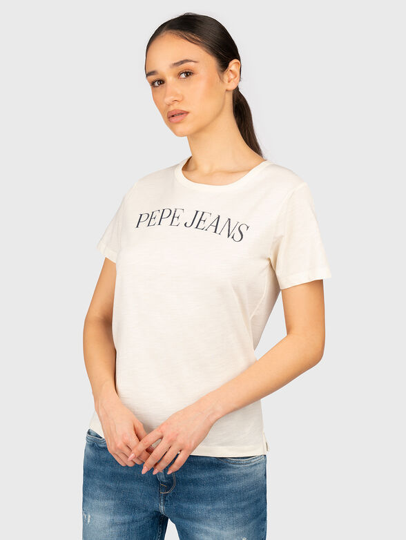 VIO T-shirt with oval neckline - 1