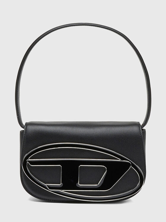 Black leather shoulder bag - 1