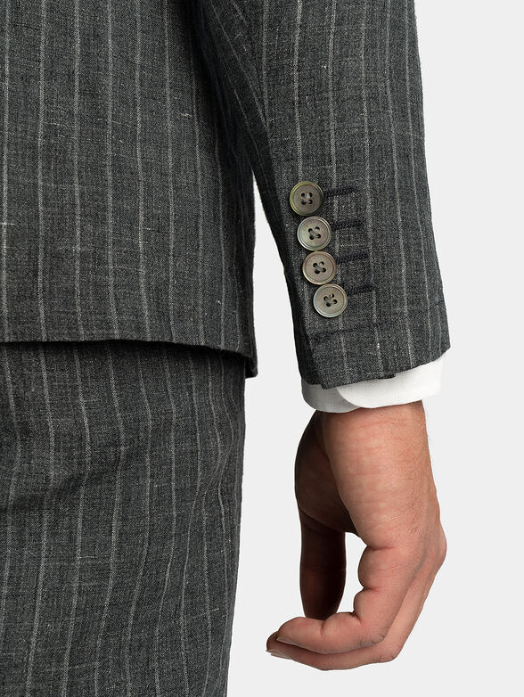 Linen grey jacket - 4