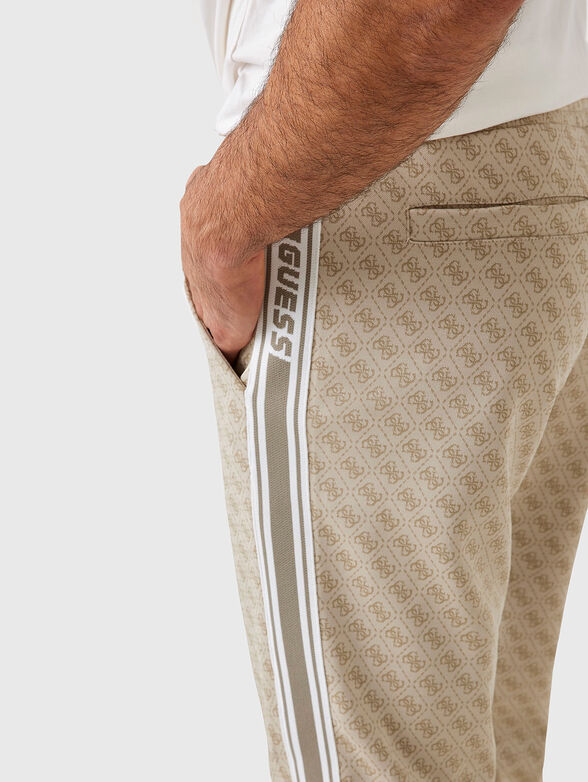 Sports pants with monogram - 3