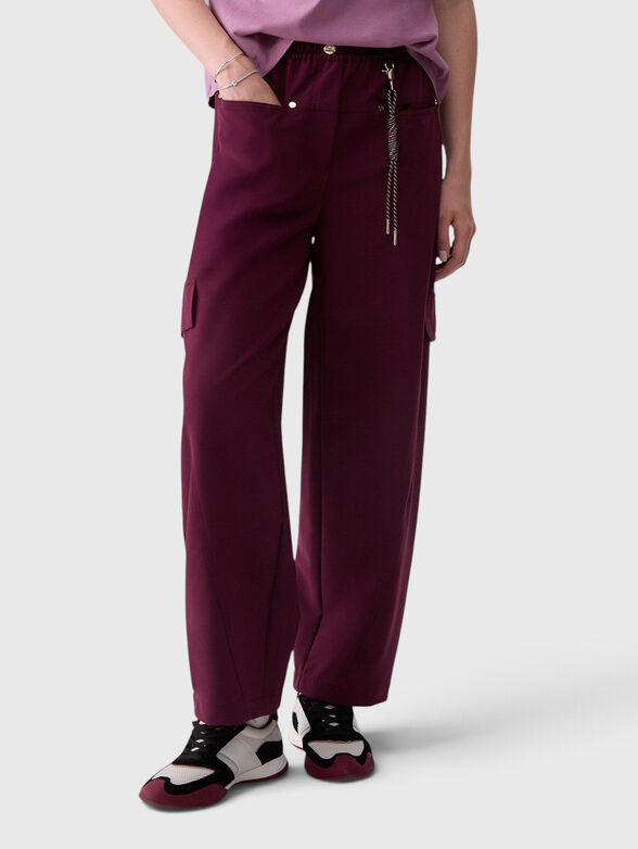Oversized pants with side pockets - 1