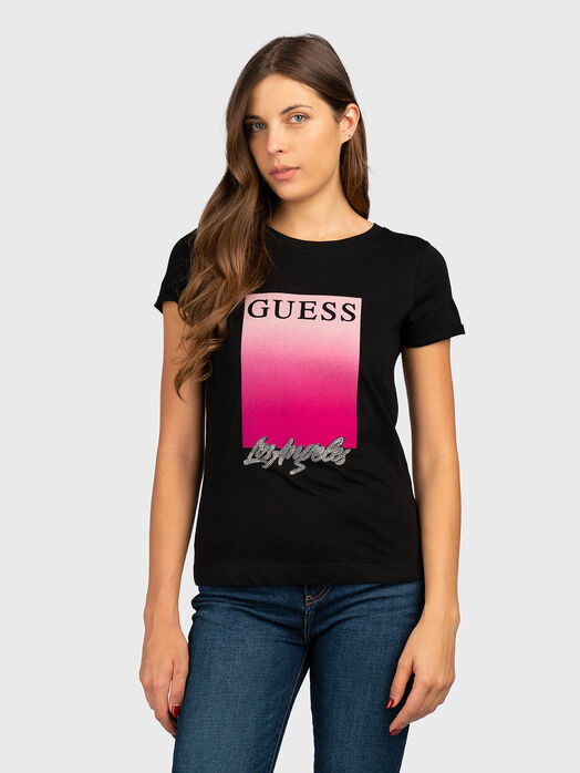 T-shirt in black with logo print