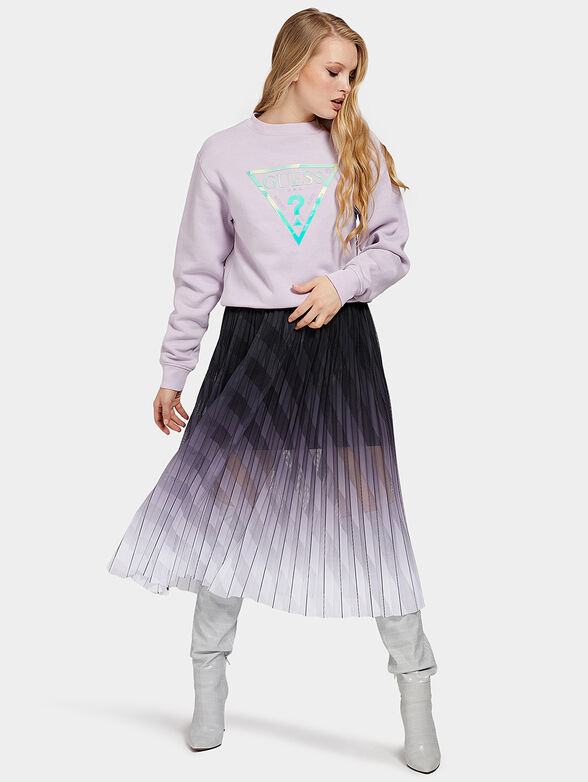 LAILA sweatshirt with logo with holographic effect - 2