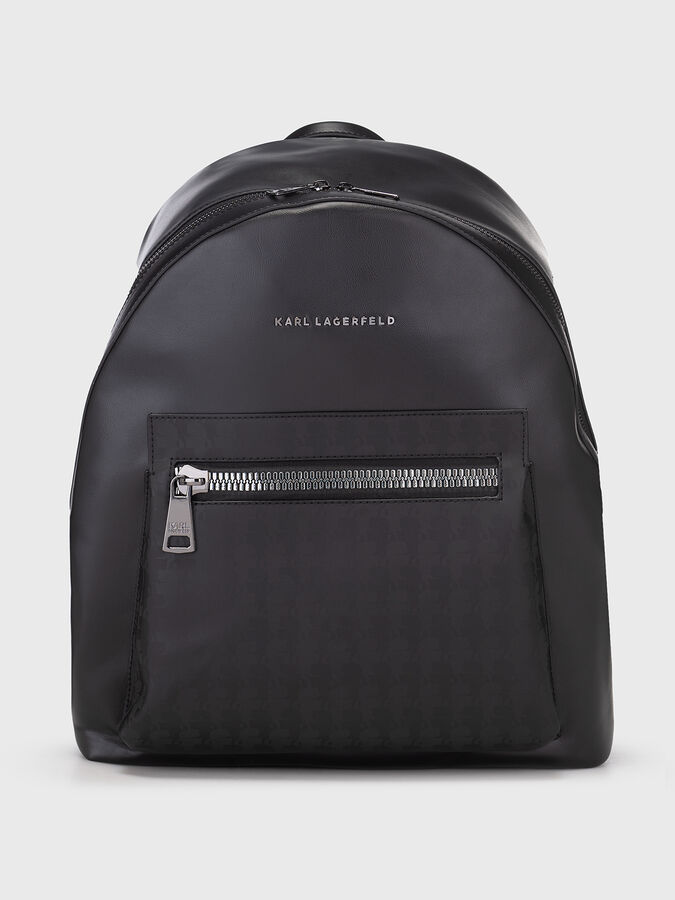 Eco leather backpack with logo details brand Karl Lagerfeld 
