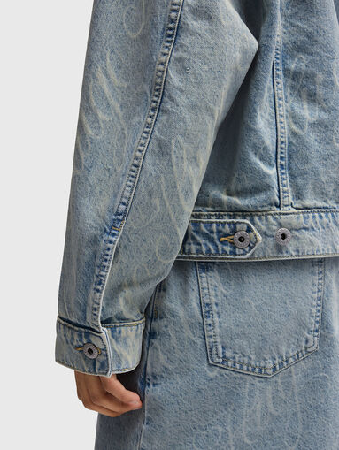 LOU denim jacket with print - 5