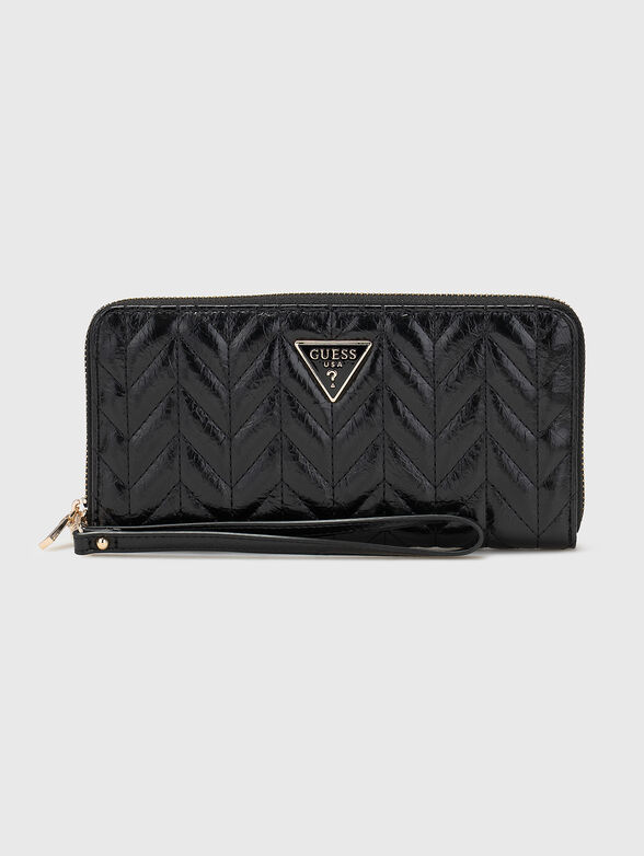 Black wallet with a triangular logo  - 1