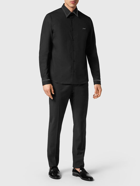 SUGAR DADDY black shirt with eyelets - 4