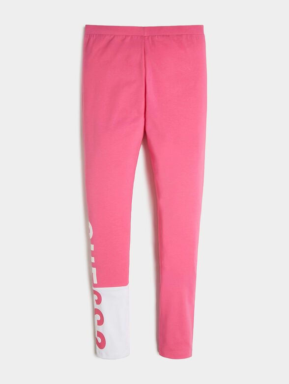 Leggings with maxi logo print - 2