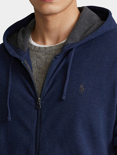 Sweatshirt with zip and hood - 3