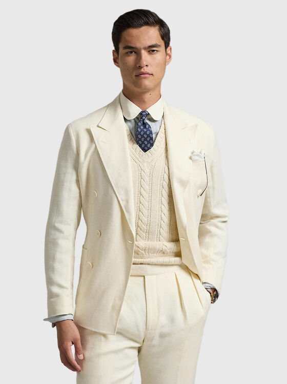 Слим сако от коприна - 1