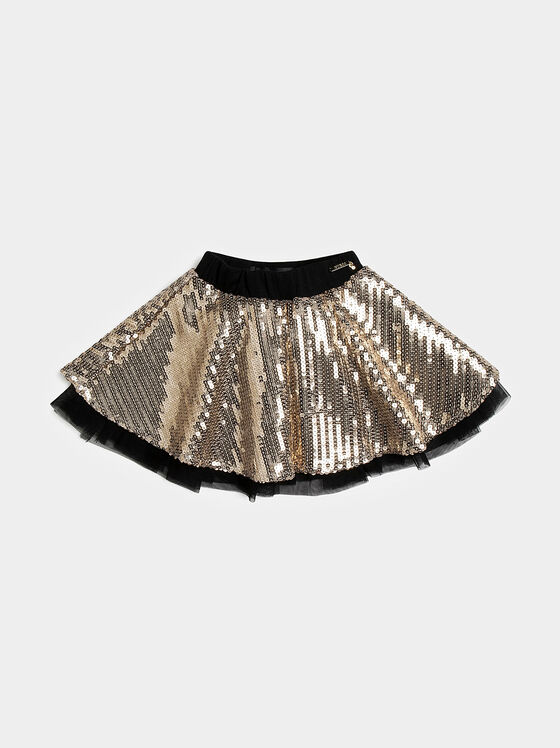Mini skirt with sequins - 1
