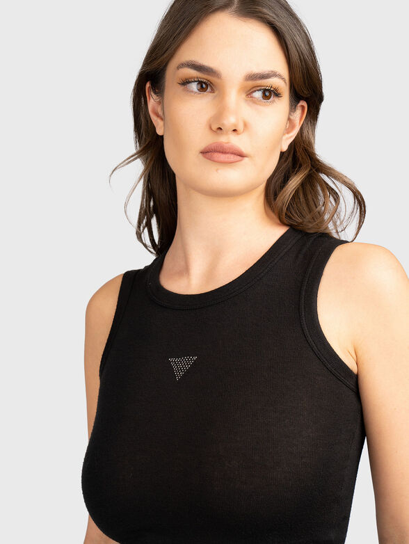 MICHAELA EMBELLISHMENT top with rhinestones logo - 4