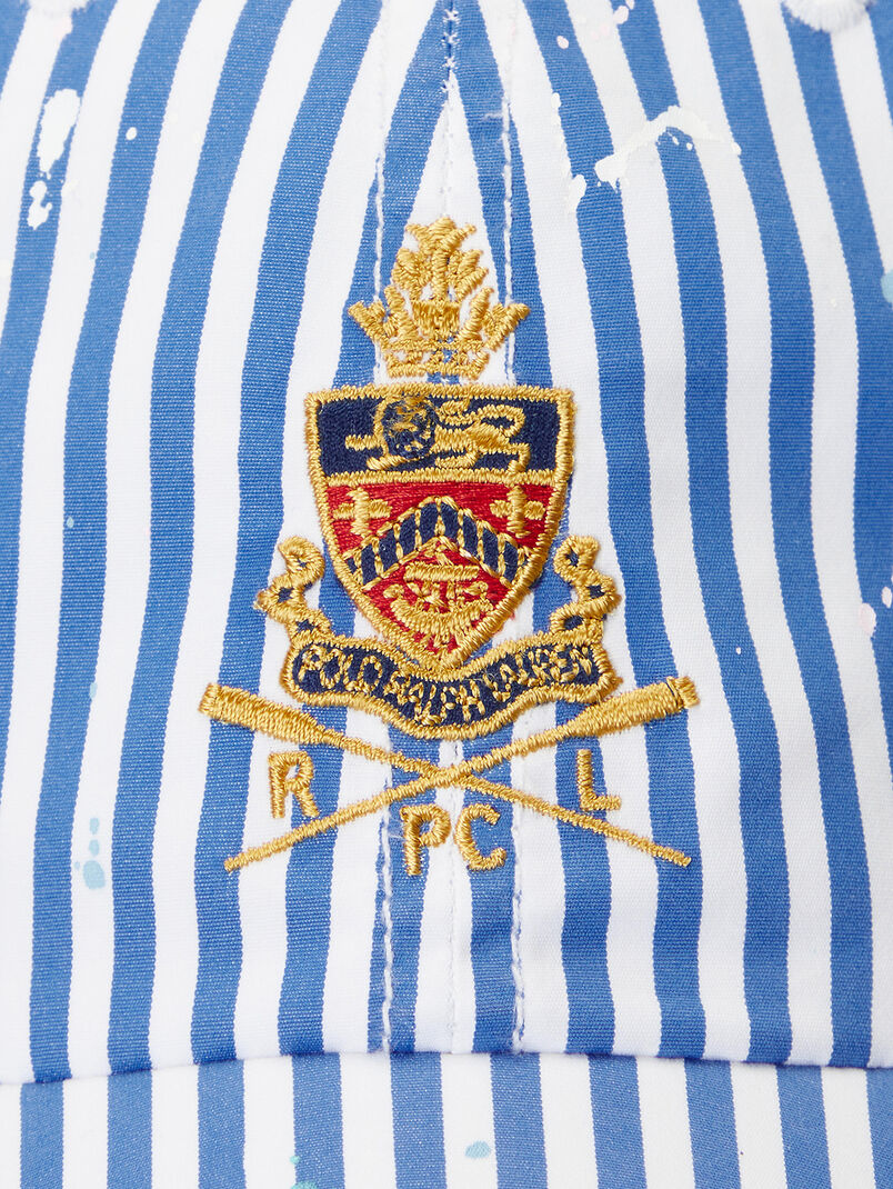 Cotton hat with checkered print and embroidery - 3