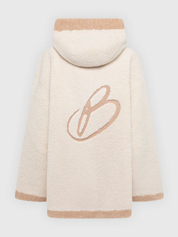 Soft texture coat with logo detail - 2