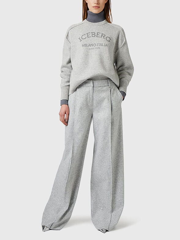 Logo wool blend sweater - 2