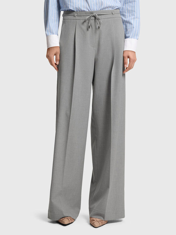 Панталон с връзки на талията - 1