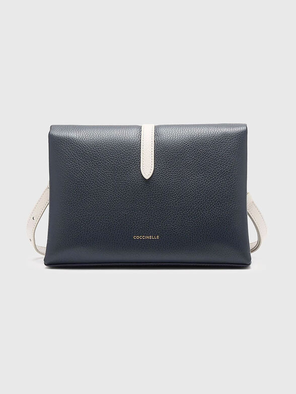 Color-block effect leather shouldrer bag - 3