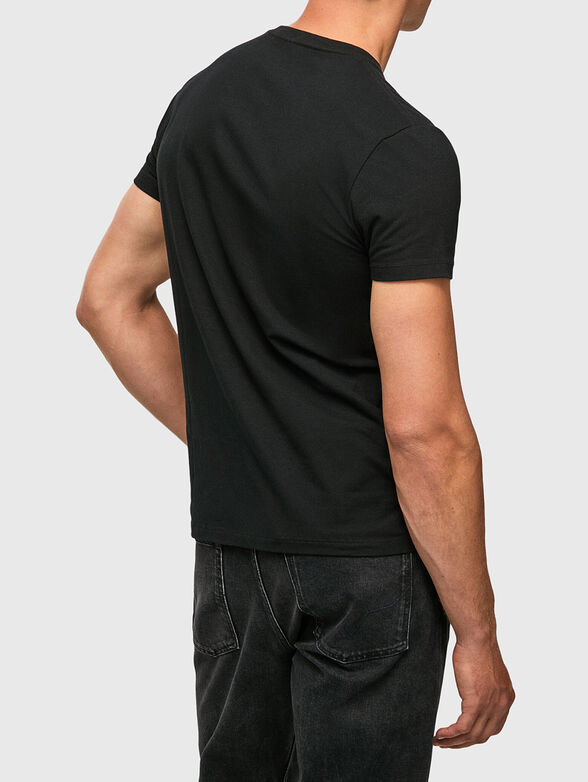 ORIGINAL STRETCH N black T-shirt with logo print - 3