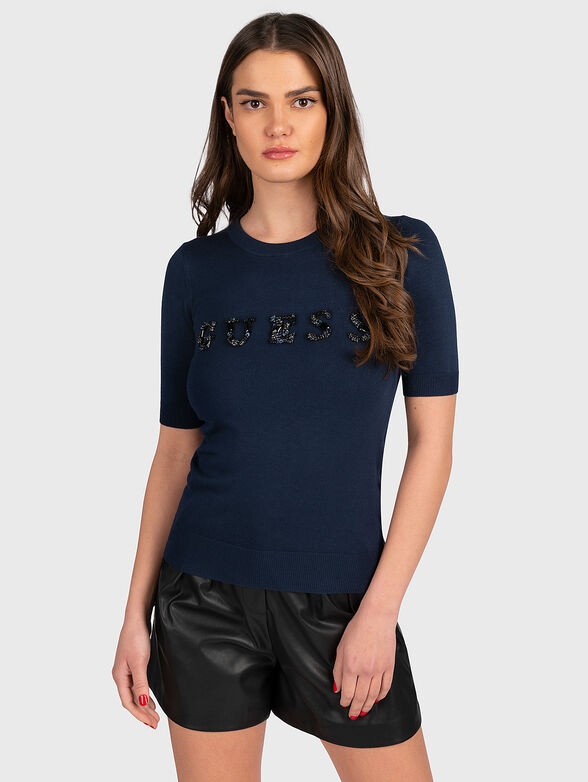 CHANTAL black T-shirt with logo accent - 1