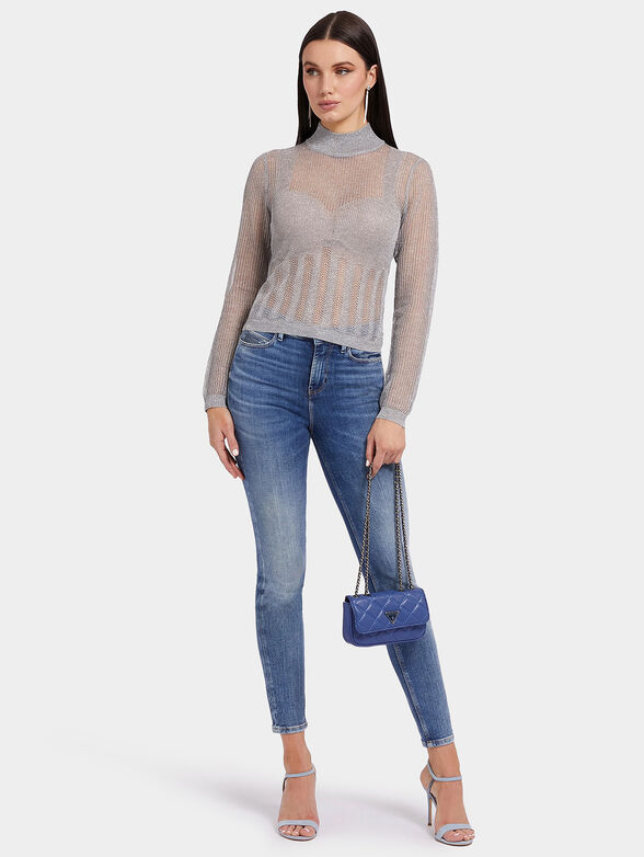 Sweater with shiny threads - 2