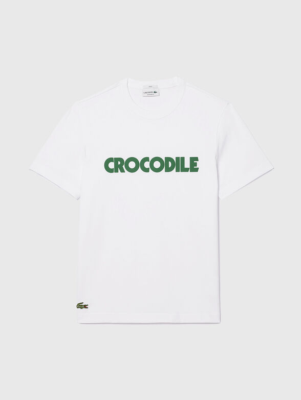 Cotton T-shirt with contrasting logo - 1