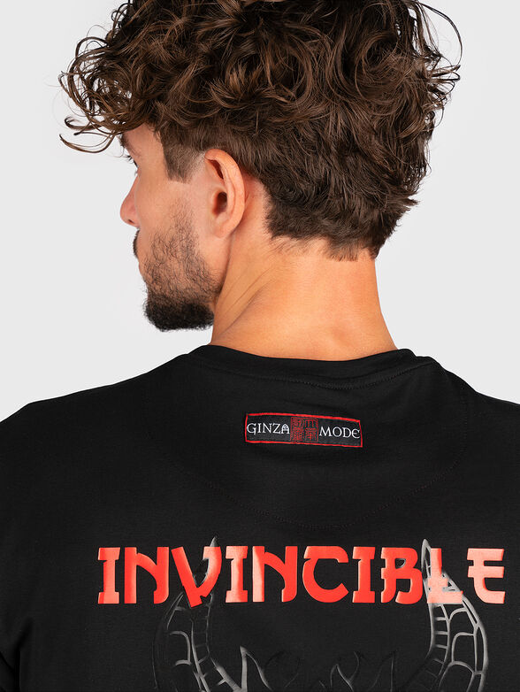 TS149 black T-shirt with print - 3