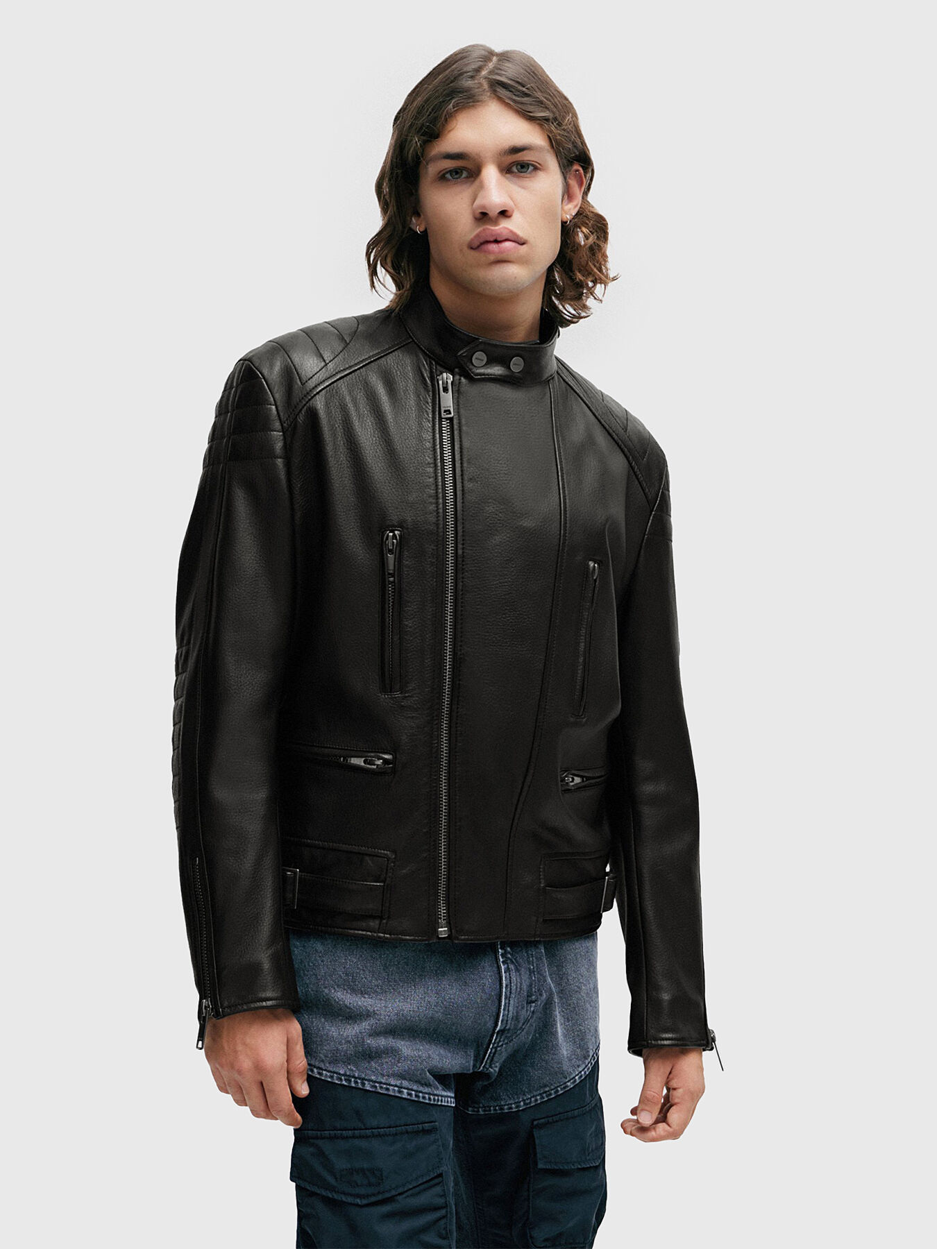 Lewis motorcycle jacket top