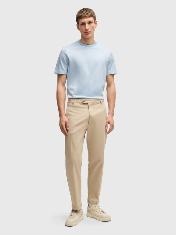 Cotton T-shirt with oval neckline - 2