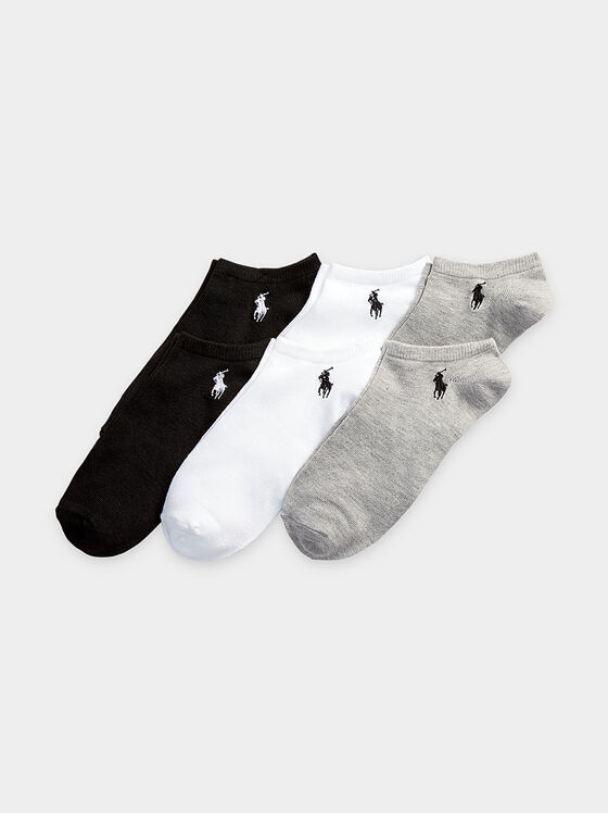 Комплект от шест чифта чорапи с лого бродерия - 1