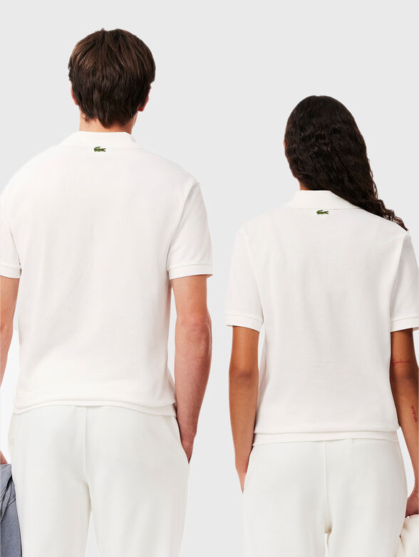 Unisex cotton polo shirt with logo embroidery - 3