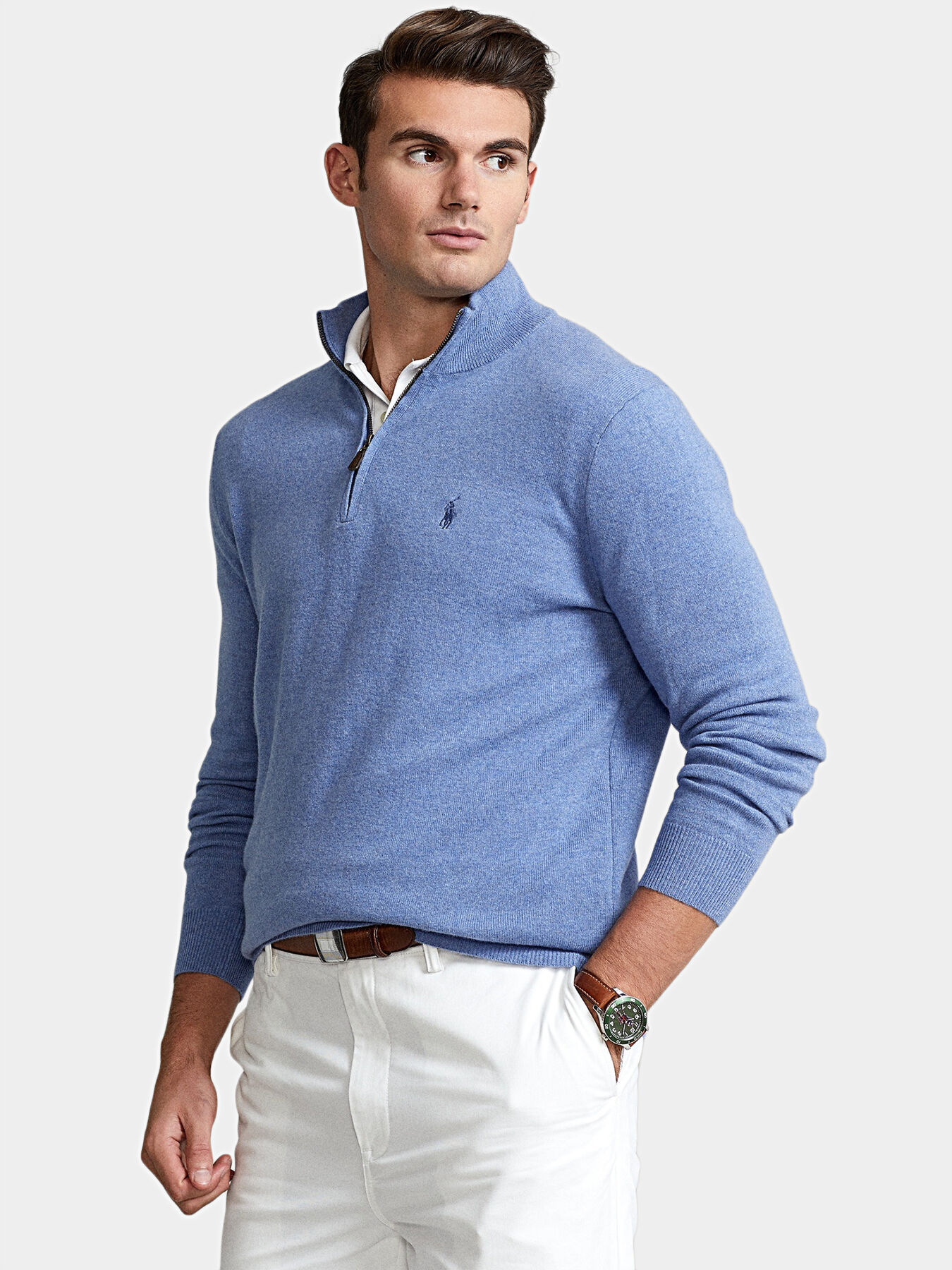 Ralph lauren sweater with zipper hotsell