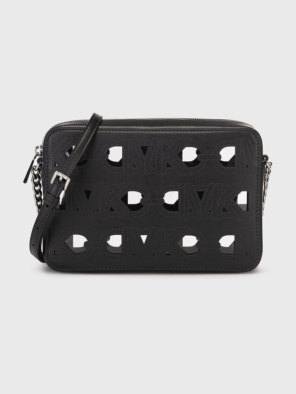 Perforated logo-detail crossbody bag  - 1