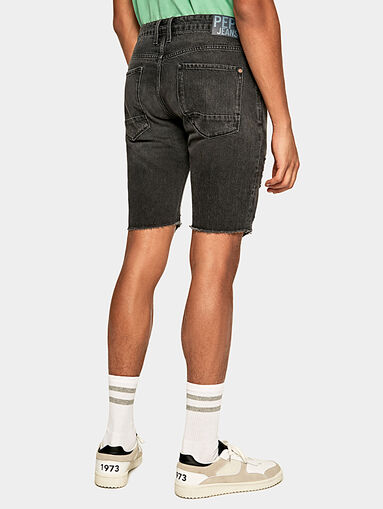 STANLEY black jeans shorts - 4