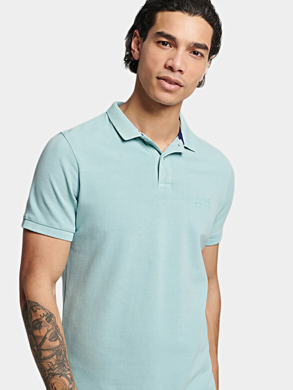 Polo shirt in blue color - 1