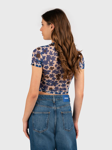 Top with monogram logo and sheer effect - 3