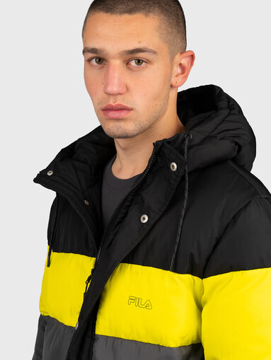 PIRRO padded jacket with color-block effect - 3