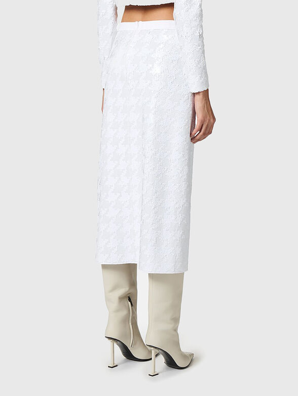 Midi skirt with appliqu&eacute;d sequins - 2