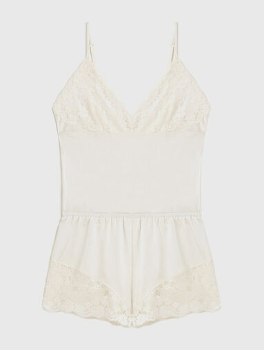 NEW PRIMULA satin pyjamas with lace accents  - 5