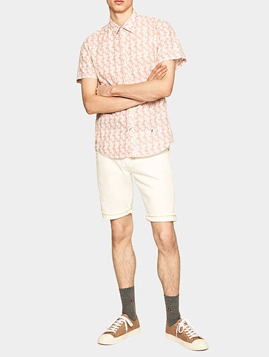 STANLEY ecru denim shorts - 5