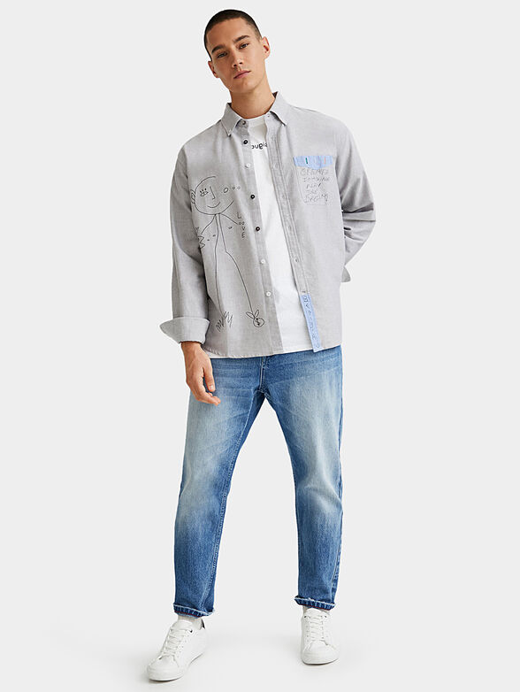 Shirt in grey color - 2