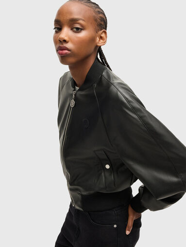 ALBA faux leather bomber jacket - 4