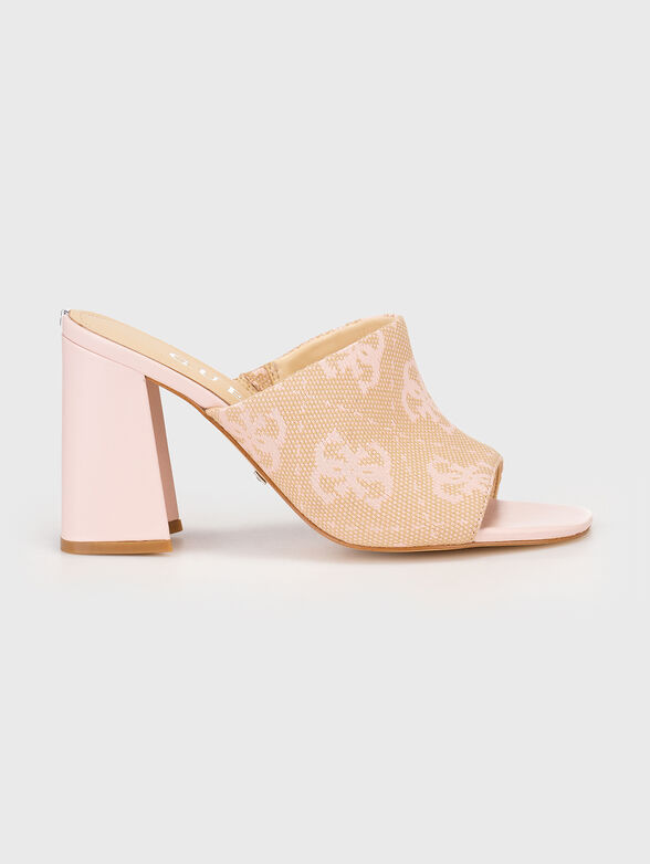KEILA2 heeled slippers with 4G monogram print - 1