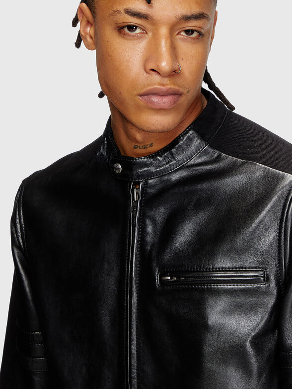 L-SIMZ jacket with contrasting textures  - 4