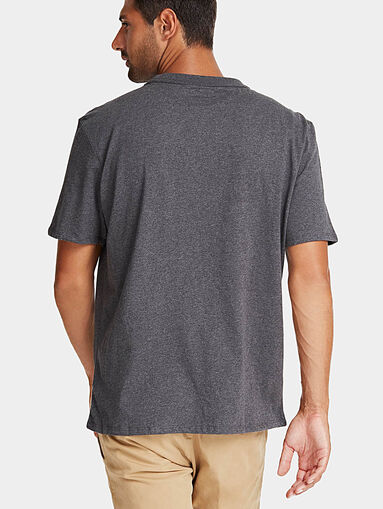 Unisex t-shirt in blue color with logo - 4