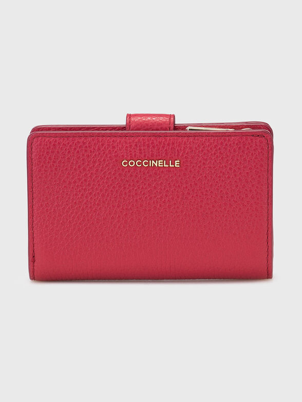 Beige wallet with mini logo - 1