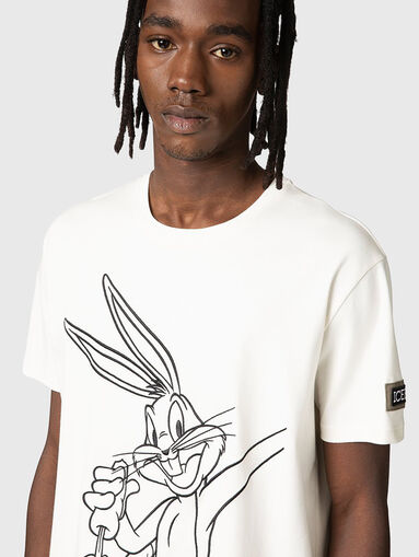 T-shirt with Bugs Bunny in white - 4