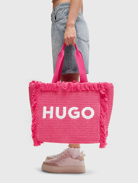 BECKY logo embroidery tote bag - 6